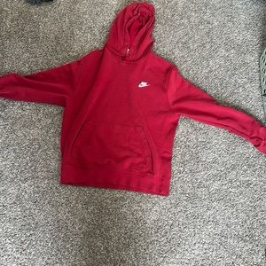 Nike red hoodie